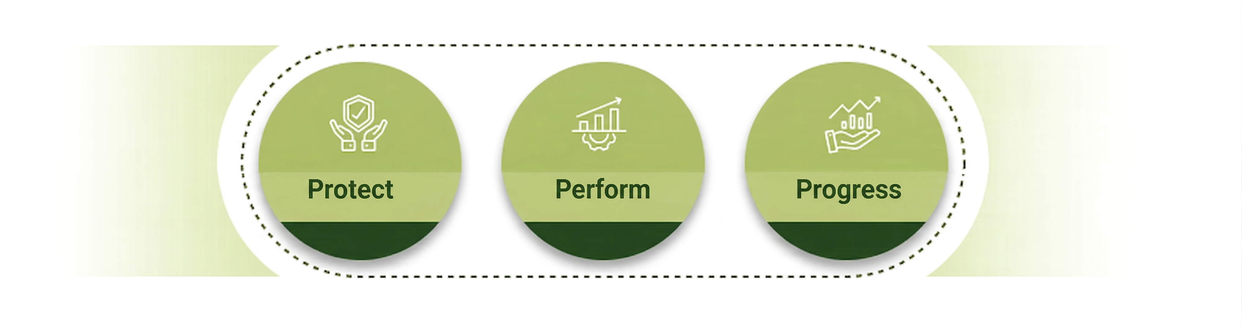 Unicorn 3P appoarch - Protect, Perform, Progress